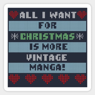 Vintage Manga Christmas Sweater Magnet